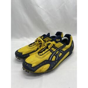 ASICS GN215 Hyperendurance Track Spikes Cleats Dark Blue/Yellow Men’s Size 13